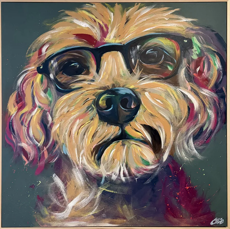 Waffle in Glasses by Dr Ellie Arbuckle
